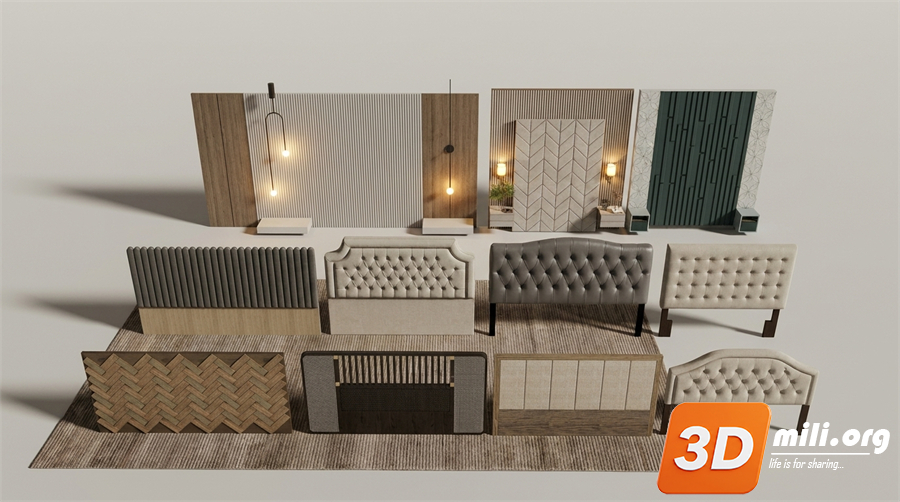 Headboard Skp Files